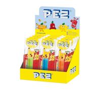 PEZ Pokémon Character Sweet Dispensers, Lemon & Apple Flavoured, Multipack of 12 (2 x Refill Pack Per Dispenser)