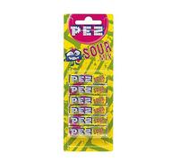 PEZ Refill Pack, Sour Flavour Mix, Retro Vegetarian Gift Sweets, 6 x 17 g (Pack of 18)