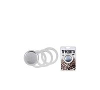 Pezzetti 6 Cup Washers and Filter Moka Pot, White