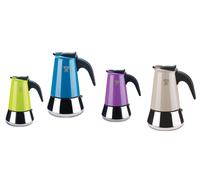 Pezzetti Stainless Steel Induction StoveTop Moka Espresso Coffee Maker -4, 6 Cup