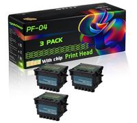 PF-04 Compatible for Canon Print Head with Chip imagePROGRAF IPF 650 IPF 685 IPF 755 IPF 780 IPF 655 IPF Printers (3 Pack Black)