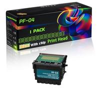 PF-04 Compatible for Canon Print Head with Chip imagePROGRAF iPF650 iPF670 iPF750 iPF755 iPF760 Printers (1 Pack Black)