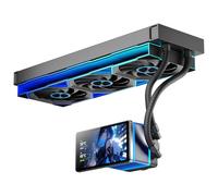 PF 360 CPU Water AIO Cooler Liquid Cooling|5.5-inch LCD Magnetic Screen|360mm ARGB Infinity Mirror 2000RPM PWM Fan|Lower Noise ≤30DBA|for Intel LGA1851/1700/1200/115X AMD AM4/AM5-Black
