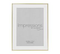 PF+A Brushed Brass Fine Gold Photo Frame - 7x5 Inch Picture - Aluminium Metal Frame
