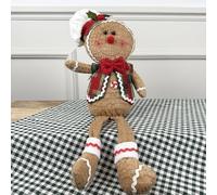 pf+a Christmas Gonk Gingerbread Plush Doll - Christmas Decorations - Mr Gingerbread Baking Plush Indoor Decoration Ornaments