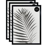pf+a Perspex A2 Poster Frames - Black Set of 3 Frames
