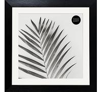 pf+a REAL GLASS 8x8" Photo Frame With Mount For 6x6" Picture - Oxford Black Frame With Mount for 6x6 Inch Photo - 8x8 For 6x6 Black Picture Frame