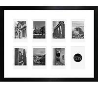 pf+a REAL GLASS Instax Mini Multi Photo Frame For 8 Photos - Black Multi Instax Mini Picture Frame