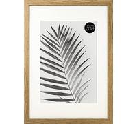 pf+a REAL GLASS Oak Effect Picture Frame - 16x12 For 12x8 Photo / With Mount