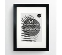 pf+a REAL GLASS Premium Black A4 Wiht Mount For A5 Picture Photo Frame | Real glass, tabletop & wall display