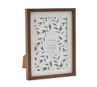 pf+a Teak Effect 7x5 Photo Frame With Mount - 8x6 For 7x5 Picture Frame / 8x6 inch Wooden Effect Frame