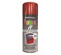 Pf Colour It Red Primer 400Ml Quick Drying High Performance Base Coat For Interior And Exterior Metal Plastic And Wood 2690