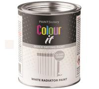 Pf Colour It Tin Radiator Paint White 300Ml Durable Quick Drying Interior Exterior Brush On Finish 3070