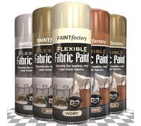 PF Flexible Fabric Paint 200ml - Durable Colour Restorer for Leather, Vinyl & Fabric - Quick Dry, Flexible, Long-Lasting Finish - Ideal for Shoes, Bags, Upholstery, Car Seats & More (IVORY - 1070)