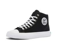 PF Flyers Unisex Center High-Top Sneaker | Black, Black/White, 12.5 Women/11 Men
