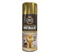 PF Metallic Spray Paint Shimmering Gold 400ML - High Gloss Metallic Finish | Superior Coverage & Adhesion | Paint Factory Speciality Coating Spray Paint | Ideal for Interior & Exterior Use