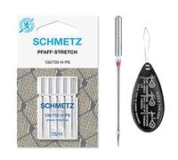 Pfaff-Stretch Sewing Machines, Size 75/11, for Overlock/Serger, Coverstitch, Coverlock Machines, Includes Large Needle Threader