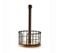 Pfaltzgraff 5172948 B01GCHP0Q8 Paper Towel Holder, Metal Acacia Wood, Black