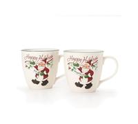 Pfaltzgraff Winterberry Mug Porcelain Naughty and Nice (Set of 2), 20 oz, Assorted -