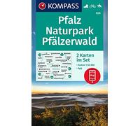 KOMPASS Wanderkarten-Set 826 Pfalz, Naturpark Pfälzerwald (2 Karten) 1:50.000: inklusive Karte zur offline Verwendung in der KOMPASS-App. Fahrradfahren. Reiten