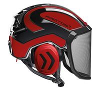Pfanner Protos Integral Arborist Helmet - Red & Black