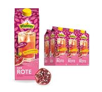 Pfanner The Red Lemon Pomegranate Reduced Sugar in Storage Pack - Direct Brewed Fruit Tea Refined with Pomegranate Juice and Lemon Juice (6 x 2 L)