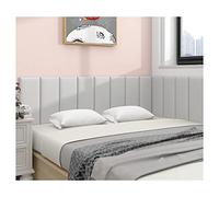 PFCDZDU Peel And Stick Headboard, 3D Anti-Collision Upholstered Wall Panel, Self Adhesive Sponge Wall Sticker For Home Bedroom, Easy Assemble (Color : Gray, Size : 20x50cm)