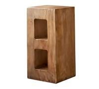 PFCDZDU Wood Display Pedestal Stand, Floor-Standing Texture Plinth, Strong Load-Bearing Base For Party Decoration, No Assembly(35x35x60cm)