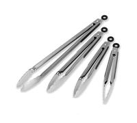 PFCFPNMTGV 1PC BBQ Grilling Tong Salad Cake Dessert Serving Food Tongs Stainless Steel Barbecue Clips Clamp Baking Kitchen Tool Barbecue accessories(12 inches(30.48cm))