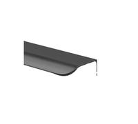 PFCFPNMTGV 80-1200MM Invisible Luxury Cabinet Door Handle Non Perforated Wardrobe Edge Wrapped Long Black Concealed Cabinet door handle(Matte black,120mm)