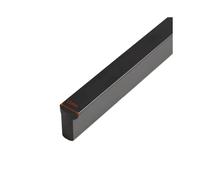 PFCFPNMTGV Solid Aluminum Cabinet Handles - Brushed Gold Long Rounded Corner T-Pulls,80-1200mm for Kitchen Wardrobe Drawers Cabinet Door Handle(Black,80mm)