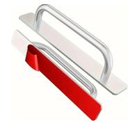 PFCFPNMTGV Two Aluminum Self-adhesive Handles For Easy Installation On Doors And Windows Without Drilling Window Door Drawer Handle Cabinet door handle(Silver)
