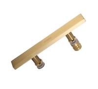 PFDHK Shower Door Handles,Sliding Door Handle 145mm Hole to Hole,Stainless Steel Handrail Door Handle,Bathroom T Bar Handle Hardware,for Bathtub Toilet Kitchen Bedroom(Gold)