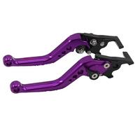 Pfdwmdoi Brake Clutch Adjustable Levers Motorcycle Clutch Drum Brake Lever Handle Universal Motorbike Modification 1 Pair Alloy Motorcycle Brake Handle CNC Motorcycle Brake Leve(Purple)