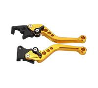 Pfdwmdoi Brake Clutch Lever Universal Motorcycle Brake Levers Motorcycle Accessories Modified Horn Adjustable Hand for Lever GY6(Yellow)