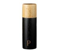 Pfeffermü - 230 g Portable Acrylic Salt and Pepper Mill Set | Easy to Use Manual Salt and Pepper Mill | Wooden Sea Salt Mill for Home Kitchen Accessories and Grinding Various Spices