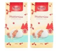 Pfeffernusse 200g - Soft German Gingerbread Christmas Cookies | Iced Spiced Lebkuchen | 2 Pack