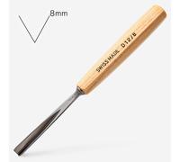 Pfeil : Mallet Handle Woodcut Tool : Straight Chisel : D12/8 8mm