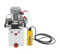 Pfeilzieher 4.5 Quart Hydraulic Pump, 1.6KW Double Acting Hydraulic Pump Powerful Motor 12V Brush DC Motor 3000RPM Speed for Hydraulic Trailers, Lifting Platforms, Tipper Trucks