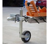 Pfeilzieher Trailer Jack Wheel - Boat Trailer Jack With Wheel, Jockey Front With Holder Clamp 150kg 48mm Mount, Heavy-Duty Bolt-On Swivel For Caravan