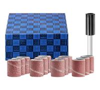 PFERD 42298001 Sanding Sleeve Set 13 Pieces | Corundum Diameter 10 x 20 mm A60, 80, 150, 240 Including Holder with Shaft Diameter 6 mm | for Universal Applications 10 x 20 mm