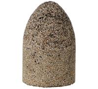 PFERD 61829 Type 16 Round Nose Cone, Aluminum Oxide, 2" Diameter x 3" Length, 5/8-11 Thread, 18144 RPM, 16 Grit