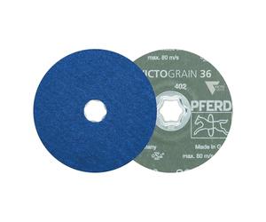PFERD 64111536 COMBICLICK Fibre Disc Diameter 115 mm VICTOGRAIN-COOL 36 for Steel and Stainless Steel Diameter