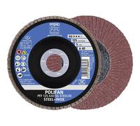 PFERD 67649125 POLIFAN flap Disc 125mm 10 pcs for steel and INOX