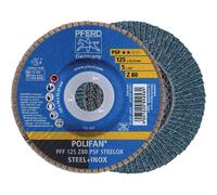 Pferd Polifan Curve Serrated Washer, Pack of 2, Diameter 125 mm, Width L (14 mm), Z40, SGP Steelox, 69398196 - for Precise Fillet Seam Machining