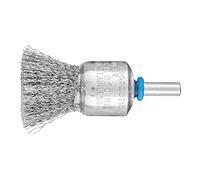 PFERD Brush Brush Unknotted PBU | Diameter 20 mm Shaft Diameter 6 mm Stainless Steel Wire Diameter 0.20 | 43298005 - for Straight Grinders, Drills, Bending Shafts