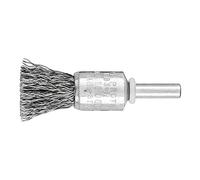 PFERD Brush Brush Untwisted PBU, Diameter 15 mm, Shaft Diameter 6 mm, Steel Wire Diameter 0.35, 43298001 - for Straight Sanders, Drills, Bending Shafts