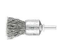 PFERD Brush Brush Untwisted PBU, Diameter 20 mm, Shaft Diameter 6 mm, Steel Wire Diameter 0.50, 43298004 - for Straight Sanders, Drills, Bending Shafts