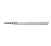 PFERD carbide burr 43mm pointed arch 3mm Ø 1-piece 21222683