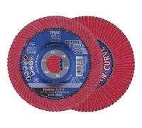 PFERD Polyfan Curve Flap Disc 125mm x 22.23mm Steel + INOX P60 Grit